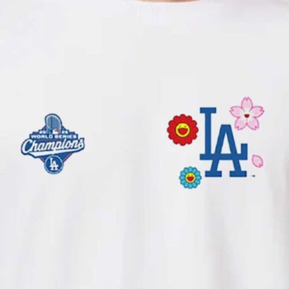 Murakami X Los Angeles Dodgers 2025 World Series Champions Legacy T-shirt 89 - Picture 2 of 5